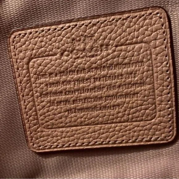 COACH 34340 PRAIRIE SATCHEL PEBBLE LEATHER Crossbody BAG In Coral - Picture 8 of 15